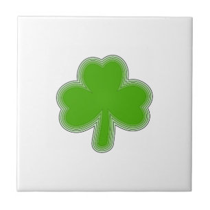 Sint Patrick's Shamrock Drawing Tegeltje