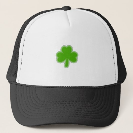 Sint Patrick's Shamrock Drawing Trucker Pet (Voorkant)