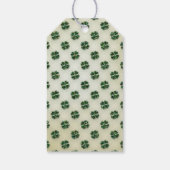 Sint Patrick's Sparkly Shamrock with Heart Cadeaulabel (Achterkant)