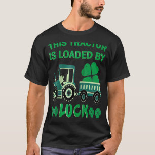 Sint Patrick's Tractor Shamrocks Tractor Truck Loa T-shirt