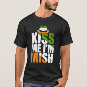 Sint Patricks Vrouwen Kus Me Ik Ben Iers Grappig S T-shirt