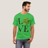 Sint Patty's dag Groene cheetah leopard shamrock T-shirt (Voorkant volledig)