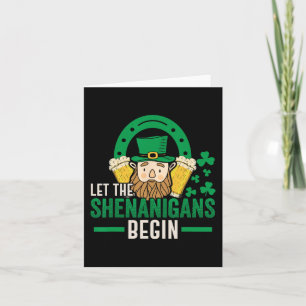 Sint Pattys Dag St Patrick’s Dag Shamrock Sint P Kaart