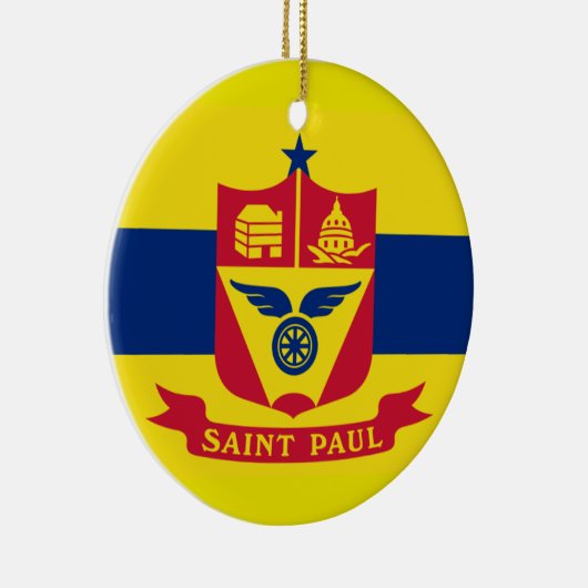 Sint-Paul* Minnesota kerstversiering Keramisch Ornament (Rechts)