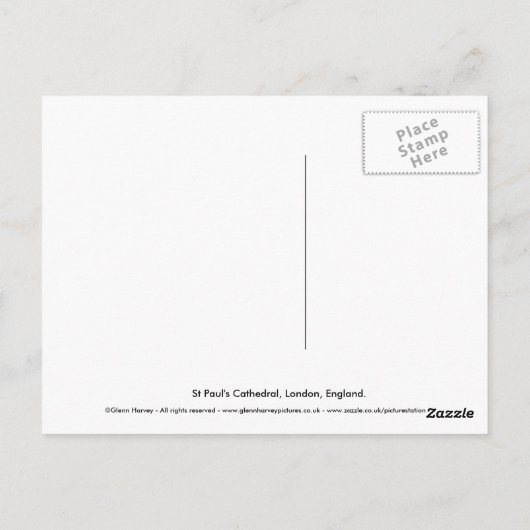 Sint-Paul's kathedraal Briefkaart (Achterkant)