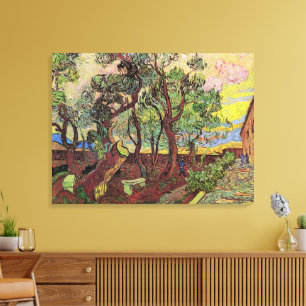 Sint-Paulusziekenhuis en -tuin door Vincent van Go Canvas Afdruk