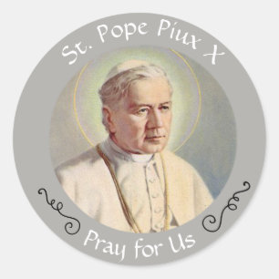 Sint-Paus Pius X Ronde Sticker