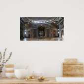 Sint-Peter Basilica en de Baldacchino Poster (Keuken)