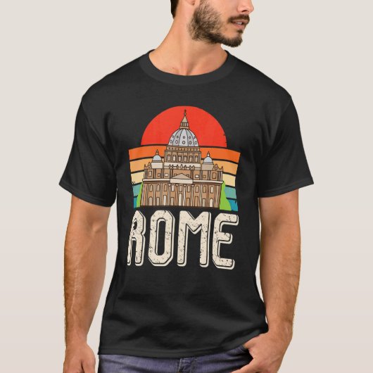 Sint-Peter Basilica in Rome in Italië en Vaticaan  T-shirt (Voorkant)
