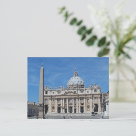 Sint-Peter Basilica-Vaticaanstad Briefkaart (Staand voorkant)