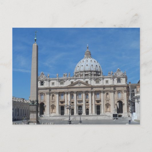 Sint-Peter Basilica-Vaticaanstad Briefkaart (Voorkant)