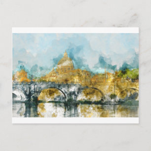 Sint-Peter in Vaticaanstad Rome Italië Briefkaart