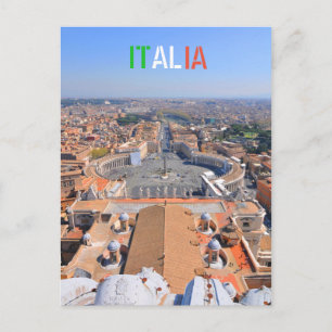 Sint-Peter-plein in Vaticaan, Rome, Italië Briefkaart