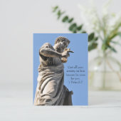 Sint-Peter standbeeld in Rome, Italië Briefkaart (Staand voorkant)