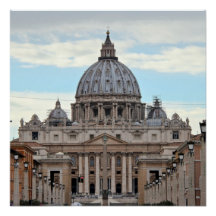 Sint-Peter's Basilica Vaticaanstad Poster