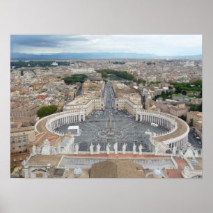 Sint-Peter's plein Rome Poster
