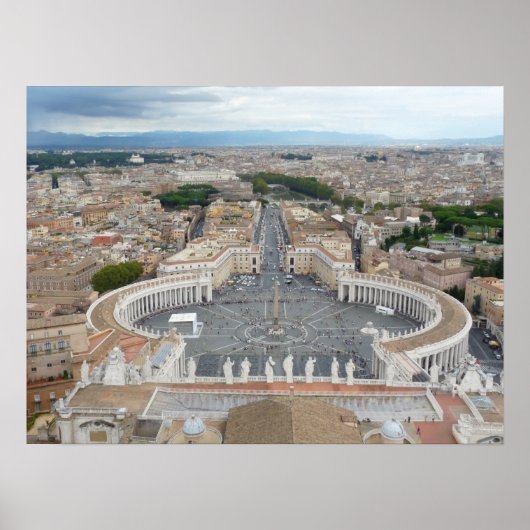 Sint-Peter's plein Rome Poster (Voorkant)
