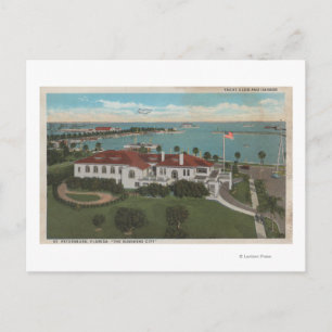 Sint-Petersburg, FL — Aerial of Yacht Club & Briefkaart