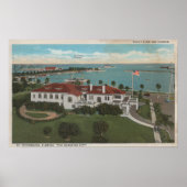 Sint-Petersburg, FL — Aerial of Yacht Club & Poster (Voorkant)