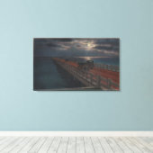 Sint-Petersburg, FL - Moonlit Uitzicht van Gandy Canvas Afdruk (Insitu (Houten vloer))