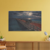 Sint-Petersburg, FL - Moonlit Uitzicht van Gandy Canvas Afdruk (Insitu (Woonkamer))