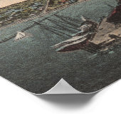 Sint-Petersburg, FL - Uitzicht met waterfront Poster (Hoek)