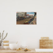 Sint-Petersburg, FL - Uitzicht van Central Ave w/ Poster (Keuken)