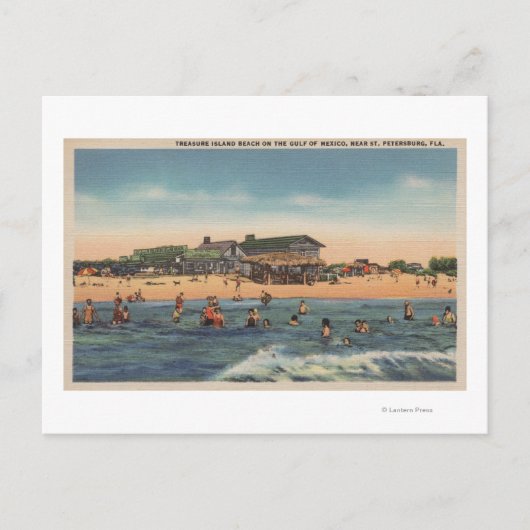 Sint-Petersburg, FL - Uitzicht van het eiland Trea Briefkaart (Voorkant)