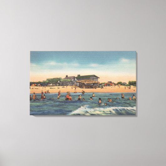 Sint-Petersburg, FL - Uitzicht van het eiland Trea Canvas Afdruk (Voorkant)