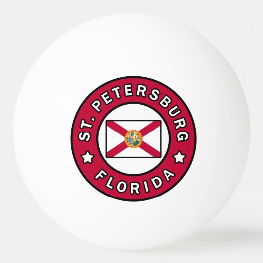 Sint-Petersburg Florida Pingpongballen (Voorkant)