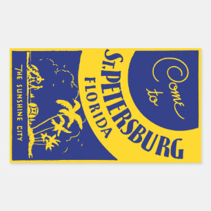 Sint-Petersburg Florida Rechthoekige Sticker