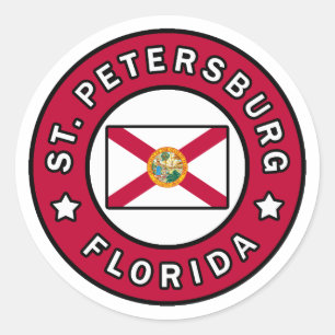 Sint-Petersburg Florida Ronde Sticker