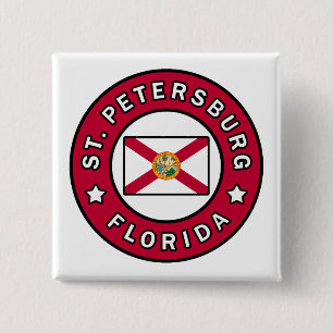 Sint-Petersburg Florida Vierkante Button 5,1 Cm