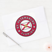 Sint-Petersburg Florida Vierkante Sticker (Envelop)