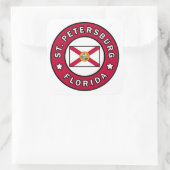 Sint-Petersburg Florida Vierkante Sticker (Tas)