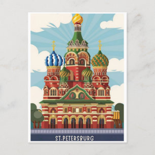 Sint-Petersburg Kerk Rusland Briefkaart