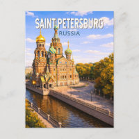 Sint-Petersburg Rusland Illustratie Reis Kunst
