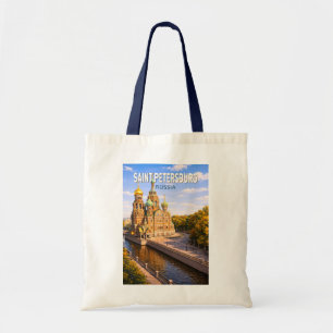Sint-Petersburg Rusland Illustratie Reis Kunst Tote Bag