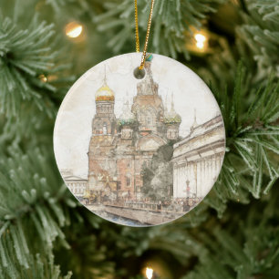 Sint-Petersburg, Rusland Keramisch Ornament