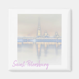 Sint-Petersburg Uitzicht landschap Magnet Magneet