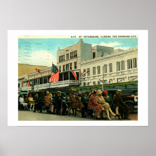 Sint-Petersburg, Vintage van Florida Poster