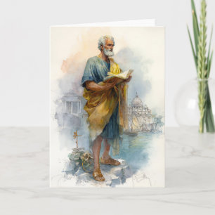 Sint-Pieter lezend aan zee Kaart
