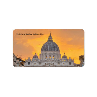 Sint-Pietersbasiliek bij zonsondergang, Vaticaanst Etiket