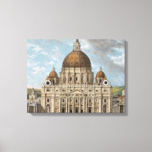 Sint-Pietersbasiliek in Vaticaanstad Canvas Afdruk (Voorkant)