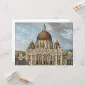 Sint-Pietersbasiliek in Vaticaanstad Kaart (Voorkant / Achterkant in situ)