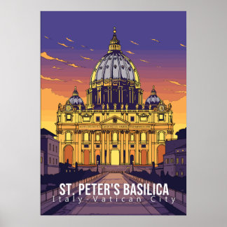 Sint-Pietersbasiliek, poster voor reiskunst