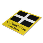 Sint-Pirans vlag Tegeltje (Zijkant)