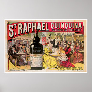 Sint-Raphael Quinquina  wijn en kunst Poster