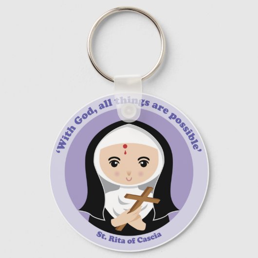 Sint-Rita van Cascia Sleutelhanger (Voorkant)