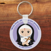 Sint-Rita van Cascia Sleutelhanger (Voorkant)